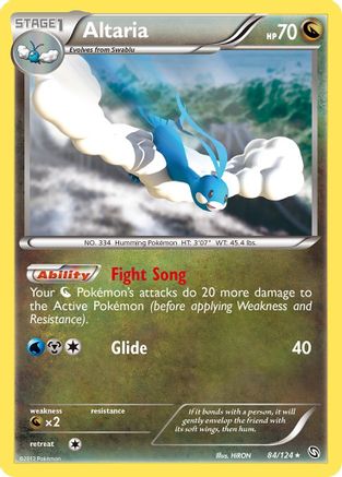 Altaria 084/124 - Dragons Exalted Holofoil