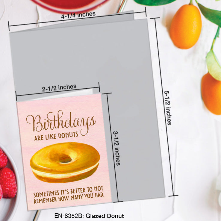 Glazed Donut, Greeting Card (#8352B)