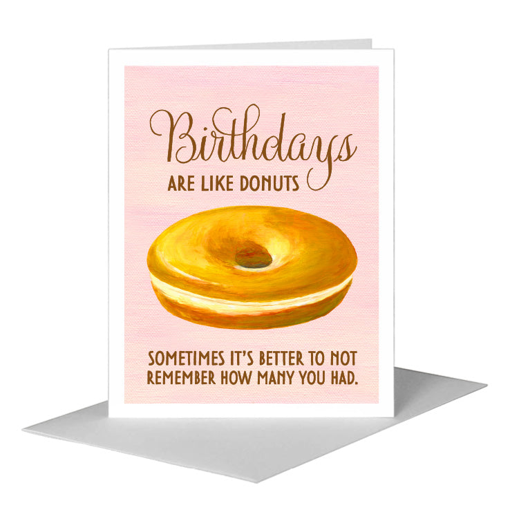 Glazed Donut, Greeting Card (#8352B)