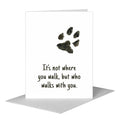 Dog Paw, Greeting Card (#8355F)