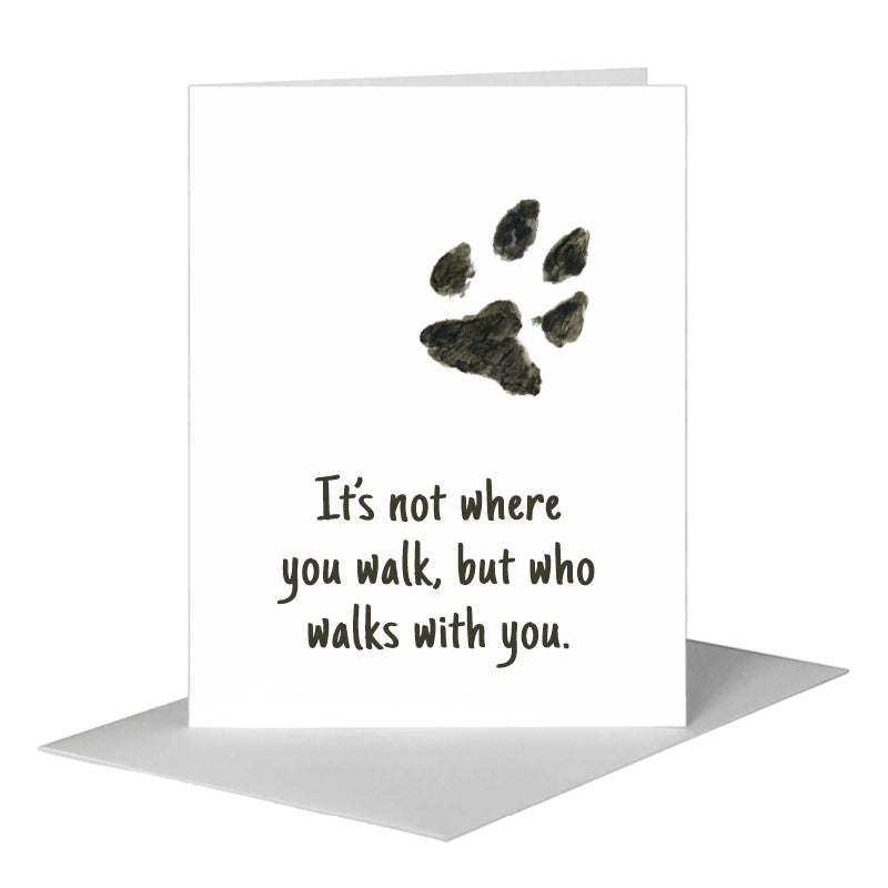 Dog Paw, Greeting Card (#8355F)
