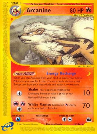 Arcanine (3) 003 - Skyridge - Reverse Holofoil