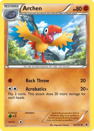 Archen 066/101 - Noble Victories Reverse Holofoil