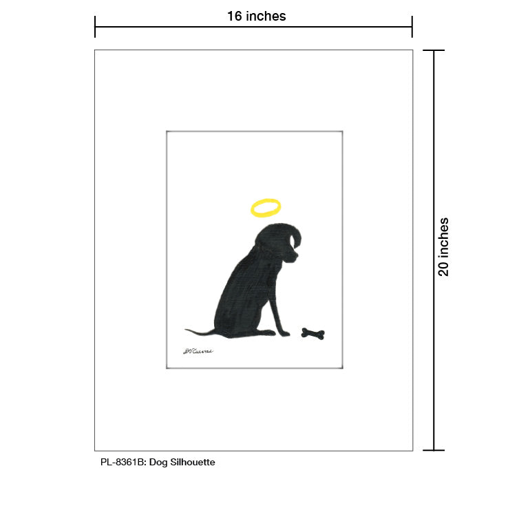 Dog Silhouette, Print (#8361B)