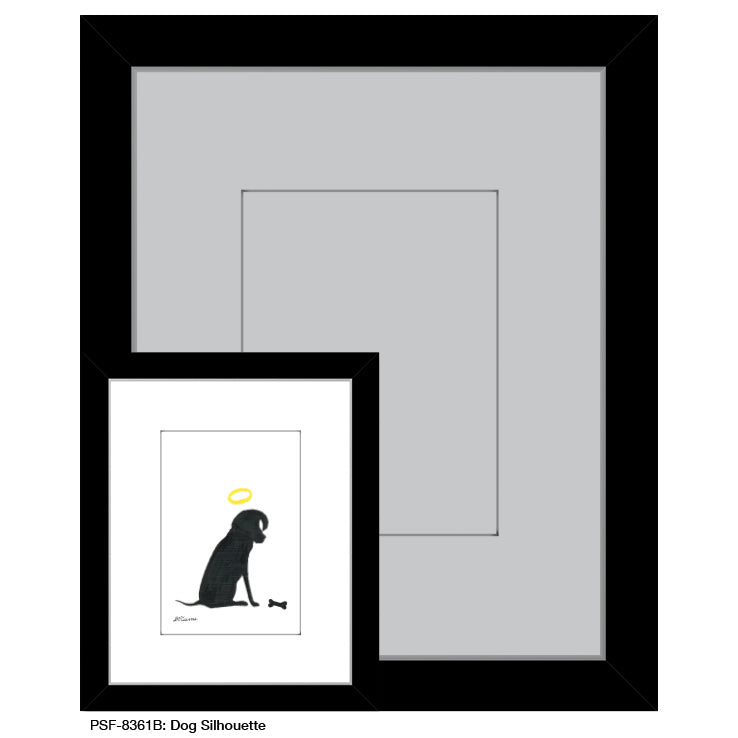 Dog Silhouette, Print (#8361B)