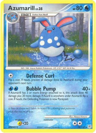 Azumarill 018/130 - Diamond and Pearl Reverse Holofoil