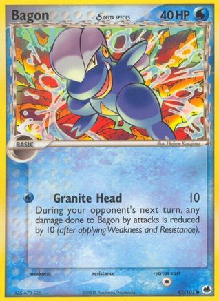 Bagon (Delta Species) 043/101 - Dragon Frontiers