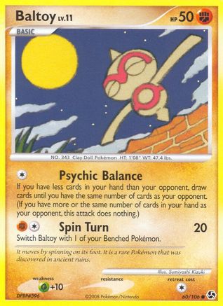 Baltoy 060/106 - Great Encounters Reverse Holofoil