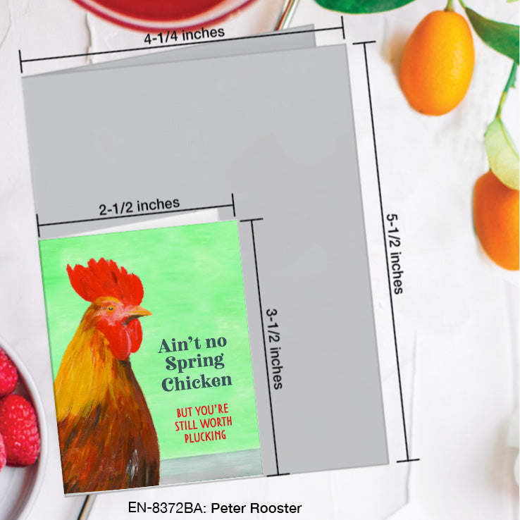 Peter Rooster, Greeting Card (#8372BA)