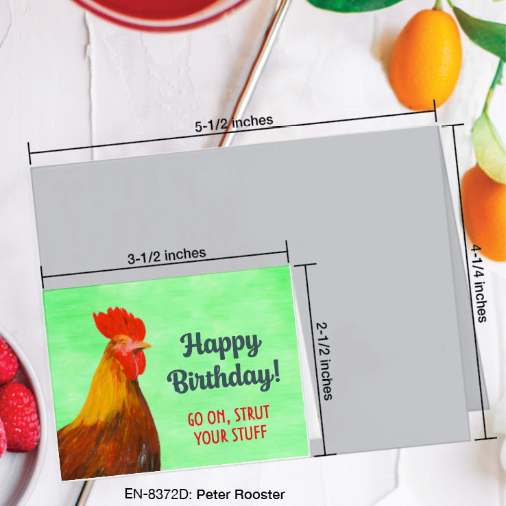 Peter Rooster, Greeting Card (#8372D)