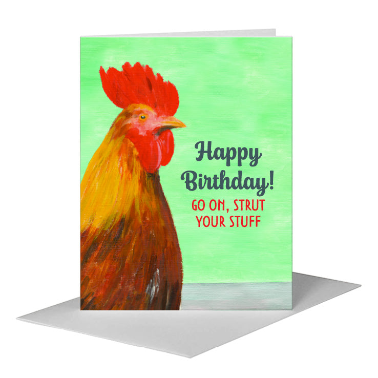 Peter Rooster, Greeting Card (#8372DA)