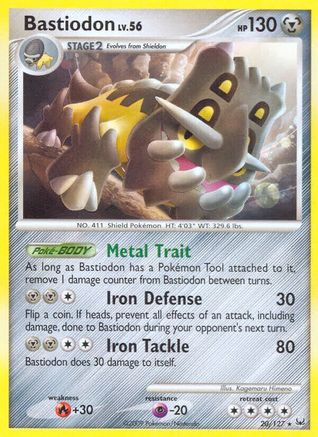 Bastiodon 020/127 - Platinum Reverse Holofoil