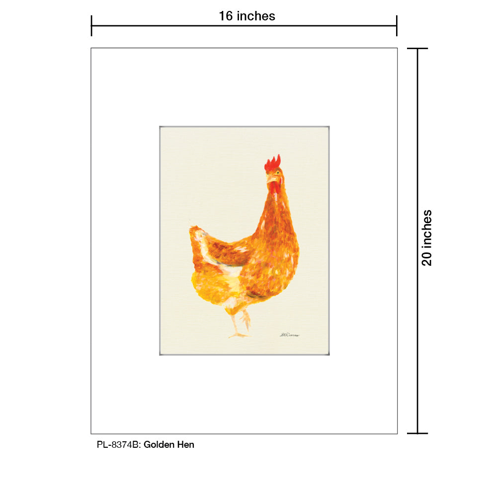 Golden Hen, Print (#8374B)
