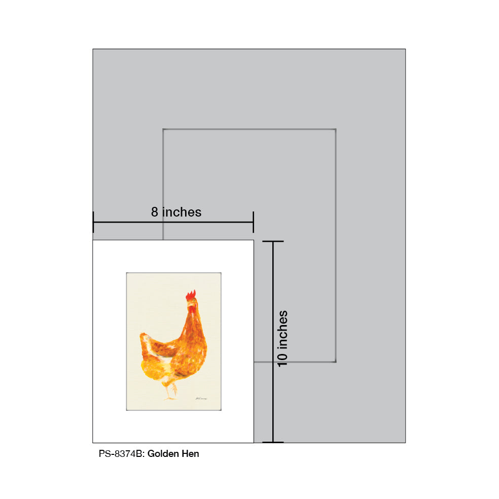 Golden Hen, Print (#8374B)