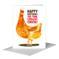 Golden Hen, Greeting Card (#8374EA)