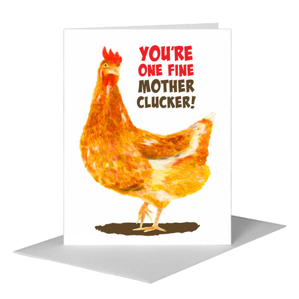 Golden Hen, Greeting Card (#8374FA)