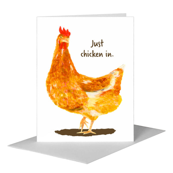 Golden Hen, Greeting Card (#8374P)