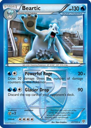 Beartic (Team Plasma) 041/135 - Plasma Storm Reverse Holofoil