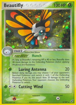 Beautifly 002/107 - Deoxys Holofoil