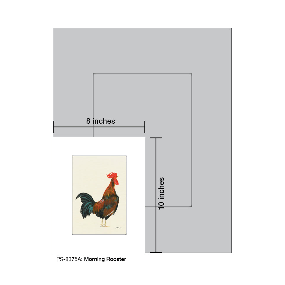 Morning Rooster, Print (#8375A)