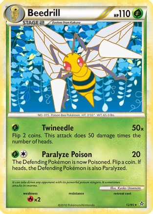 Beedrill 012/95 - Unleashed Reverse Holofoil