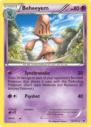 Beheeyem 056/101 - Noble Victories Reverse Holofoil