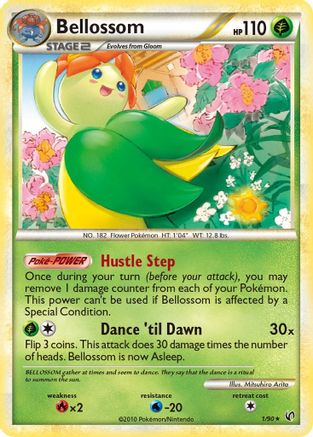 Bellossom 001/90 - Undaunted Reverse Holofoil