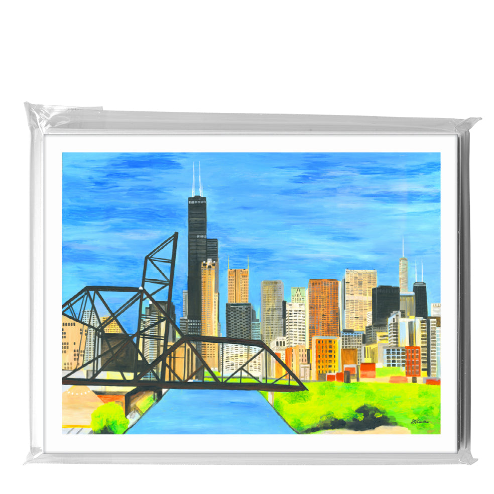 Bridge, Chicago, Greeting Card (#8382C)