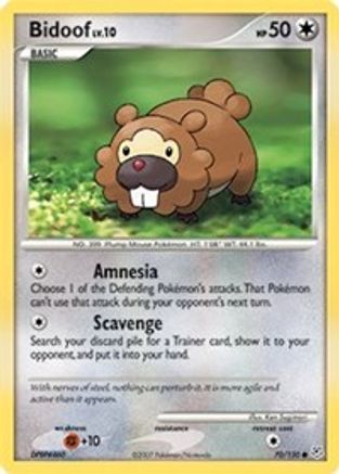 Bidoof 070/130 - Diamond and Pearl Reverse Holofoil