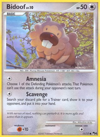 Bidoof 011/17 - POP Series 6