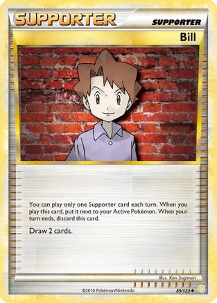 Bill 089/123 - HeartGold SoulSilver Reverse Holofoil