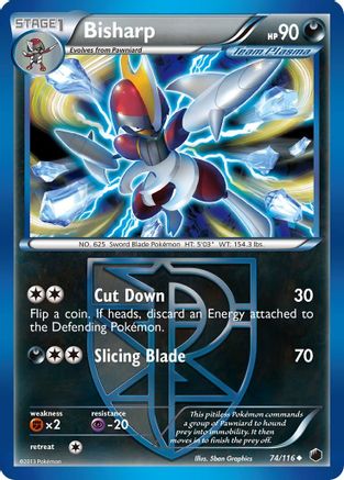Bisharp (Team Plasma) 074/116 - Plasma Freeze