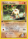 Blaine's Mankey 063/132 - Gym Challenge 1st Edition