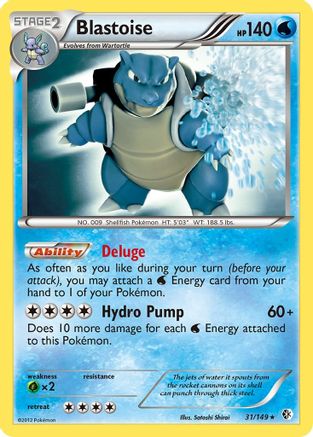 Blastoise 031/149 - Boundaries Crossed Reverse Holofoil