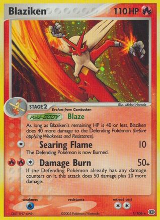 Blaziken 001/106 - Emerald Holofoil