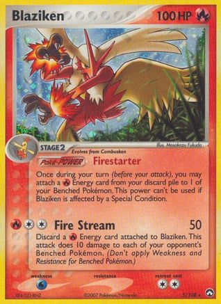 Blaziken 005/108 - Power Keepers Reverse Holofoil
