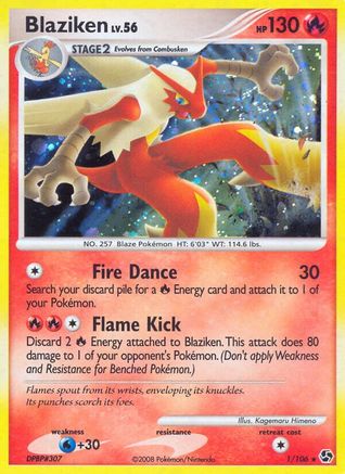 Blaziken 001/106 - Great Encounters Reverse Holofoil