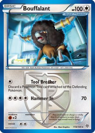 Bouffalant (Team Plasma) 114/135 - Plasma Storm Reverse Holofoil