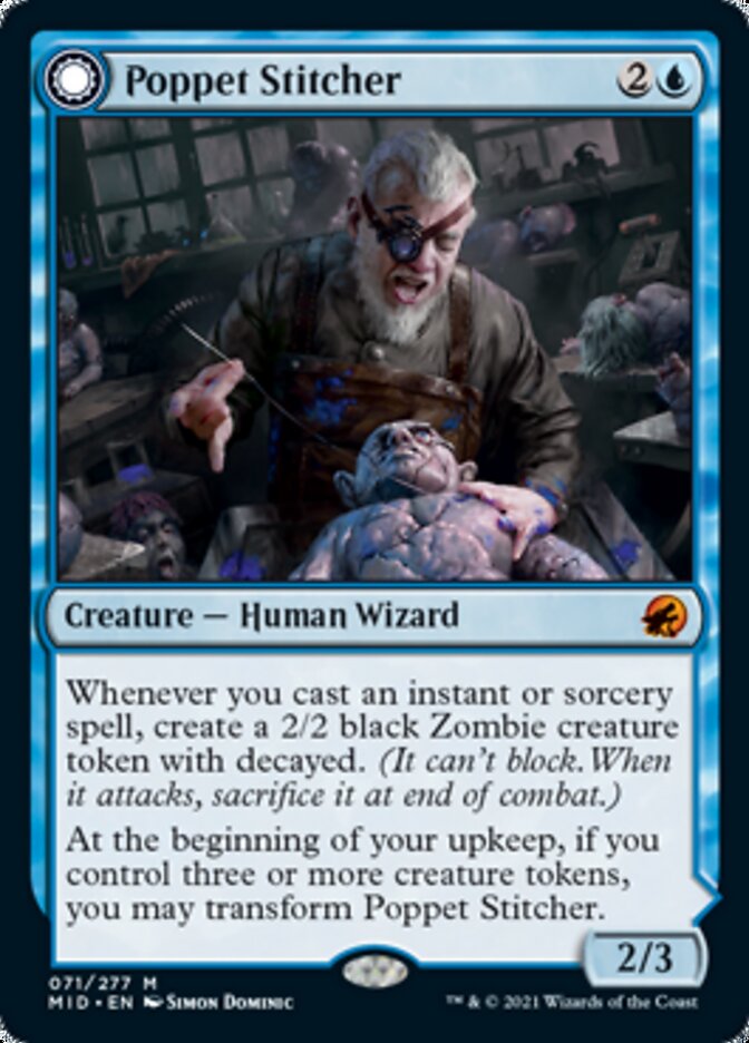 Poppet Stitcher // Poppet Factory (MID-071) - Innistrad: Midnight Hunt: (Double Faced Transform)