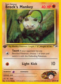 Brock's Mankey 067/132 - Gym Heroes 1st Edition