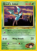 Brock's Zubat 024/132 - Gym Heroes 1st Edition