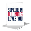 Hello, from Illinois, Greeting Card (#8398C)