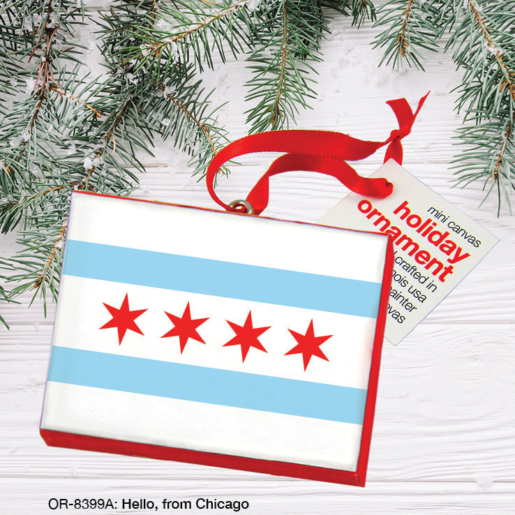 Hello, from Chicago, Ornament (OR-8399A)
