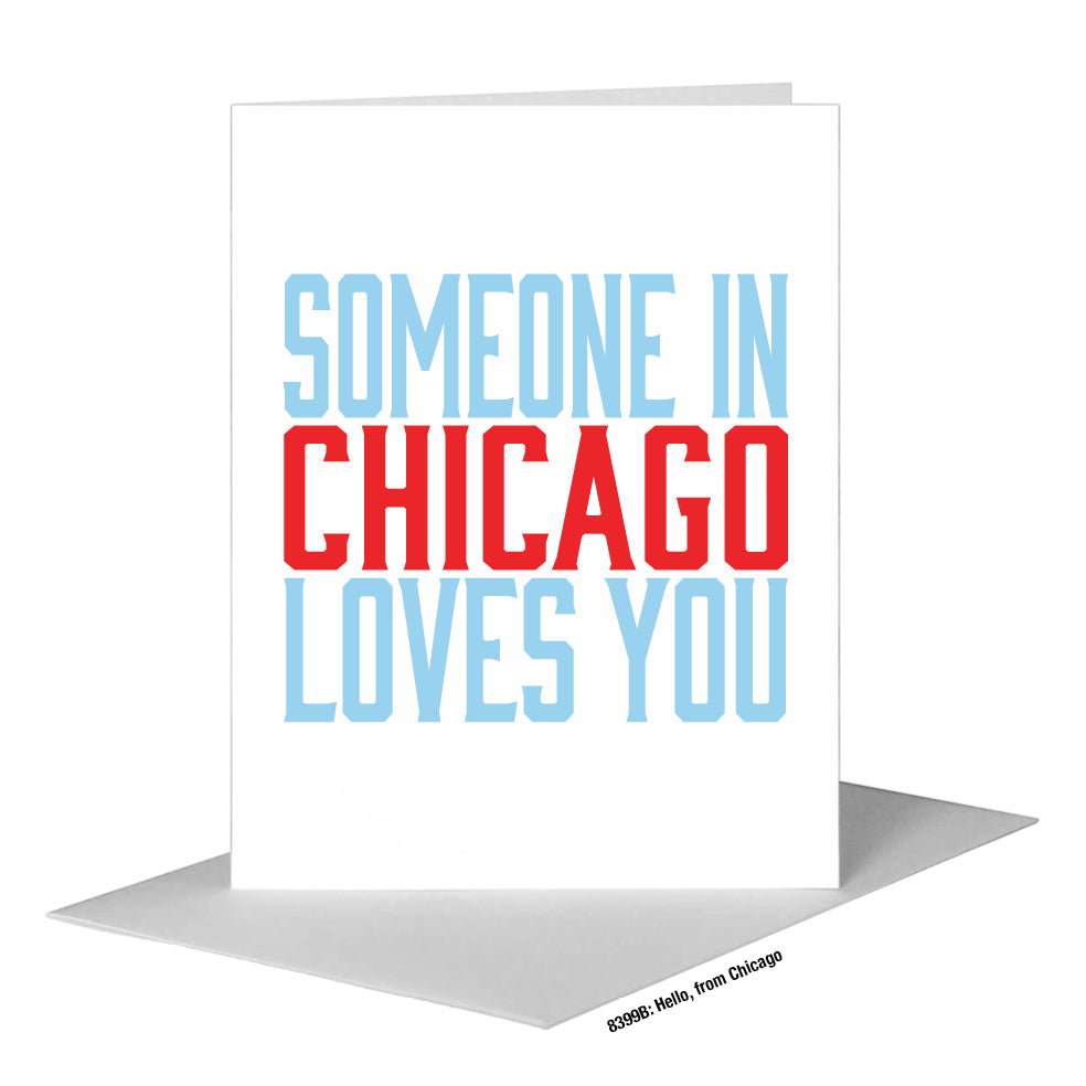 Hello, from Chicago, Greeting Card (#8399B)