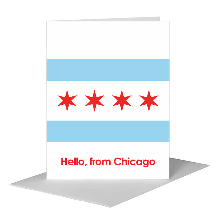 Hello, from Chicago, Greeting Card (#8399VA)