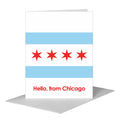Hello, from Chicago, Greeting Card (#8399VA)