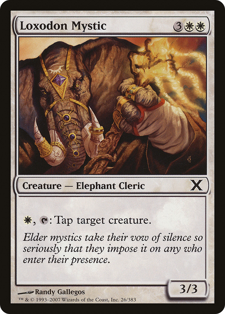 Loxodon Mystic (10E-026) - Tenth Edition Foil