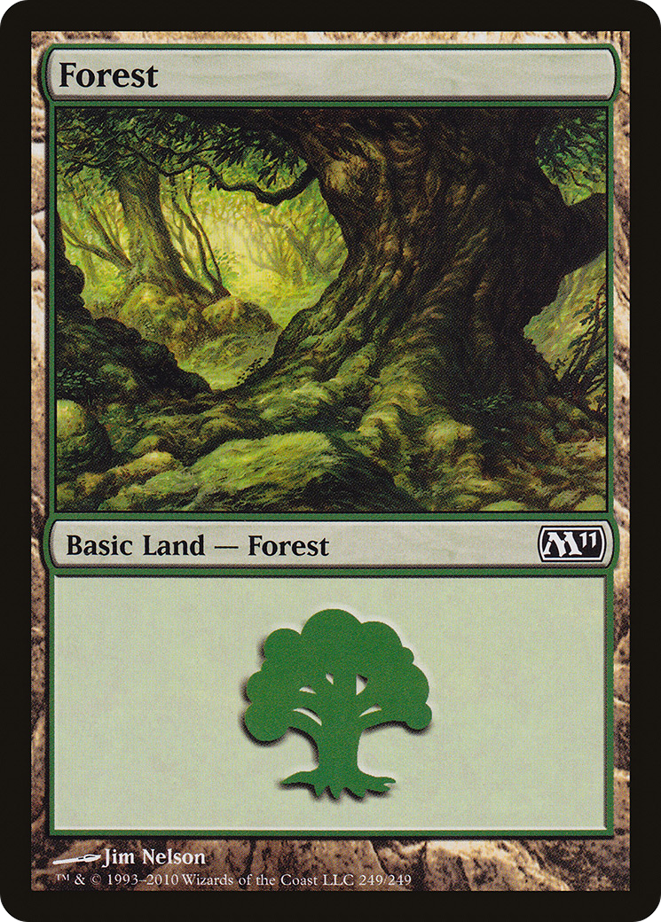 Forest (M11-249) - Magic 2011 Foil