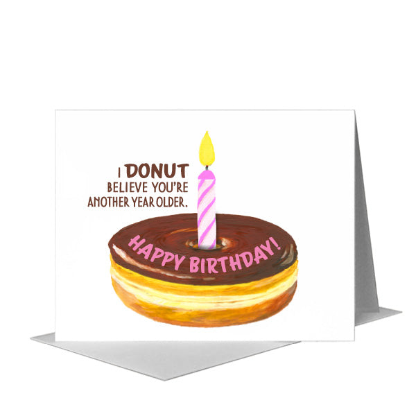 Chocolate Donut, Greeting Card (#8400D)