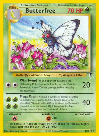 Butterfree 021/110 - Legendary Collection Reverse Holofoil